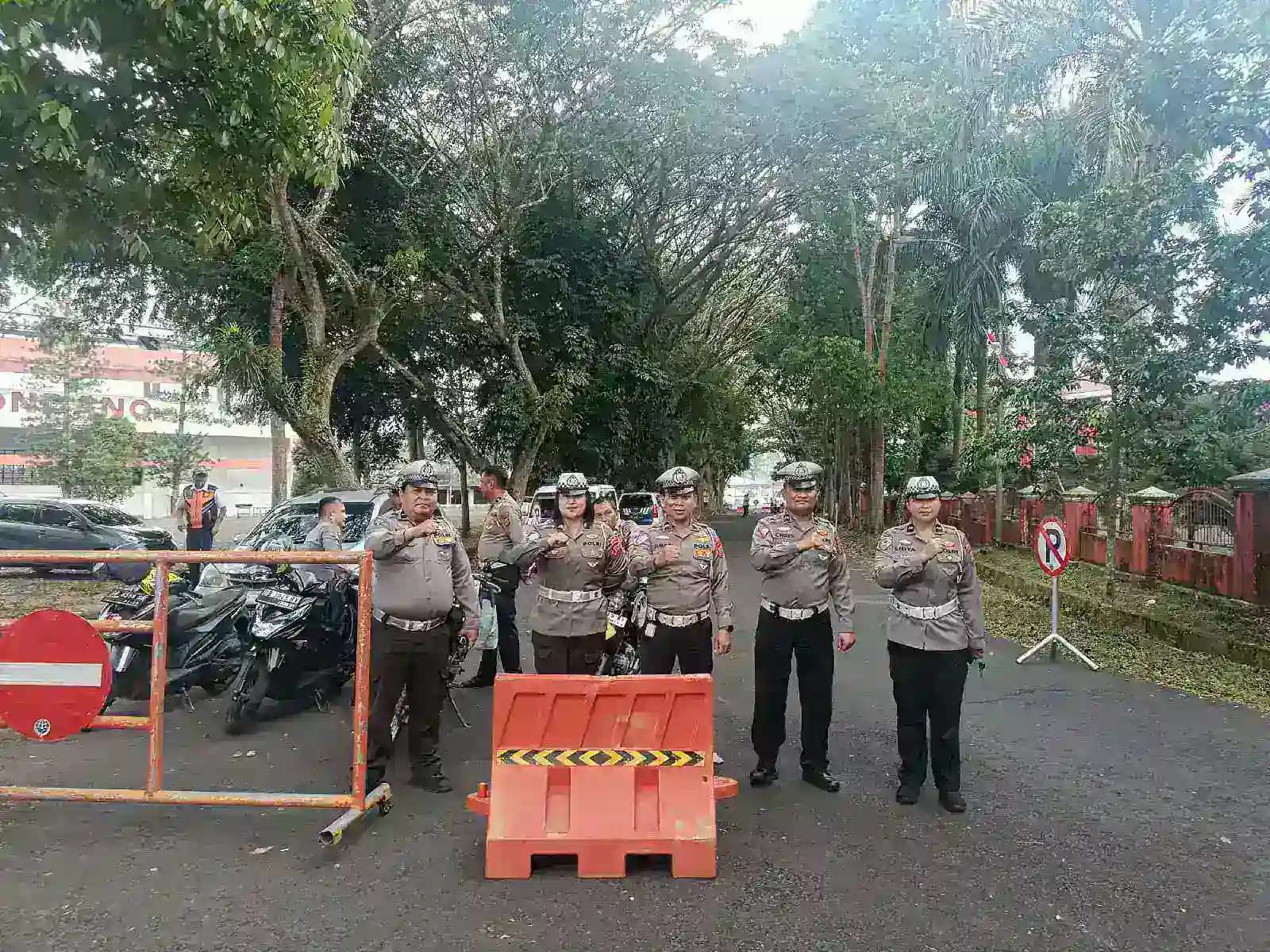 Arus Lancar, Pembukaan FSPG 2025 Berlangsung Khidmat Berkat Pengaturan Satlantas Polres Minahasa